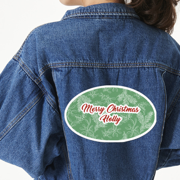Custom Christmas Holly Twill Iron On Patch - Custom Shape - 3XL (Personalized)