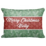Christmas Holly Decorative Baby Pillowcase - 16"x12" (Personalized)