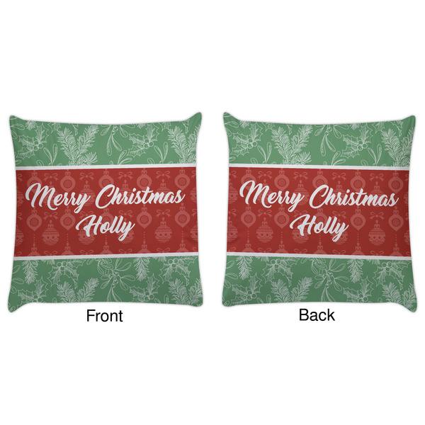 Christmas Holly Decorative Pillow Case - Approval