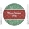 Christmas Holly 10" Glass Lunch / Dinner Plates - Single or Set (Personalized)