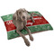 Christmas Holly Dog Bed - Large LIFESTYLE