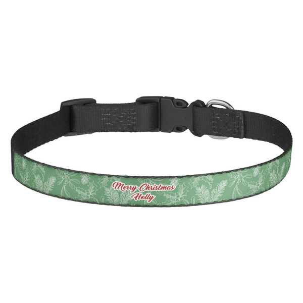 Custom Christmas Holly Dog Collar (Personalized)