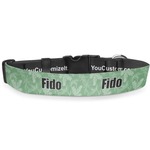 Christmas Holly Deluxe Dog Collar - Small (8.5" to 12.5") (Personalized)