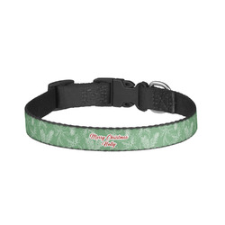 Christmas Holly Dog Collar - Small (Personalized)