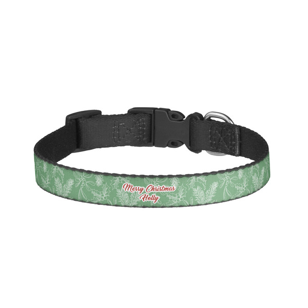 Custom Christmas Holly Dog Collar - Small (Personalized)