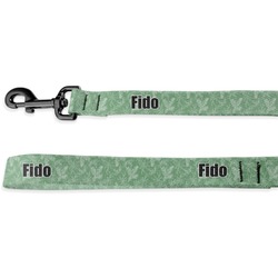 Christmas Holly Deluxe Dog Leash - 4 ft (Personalized)