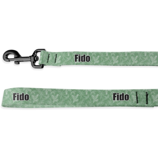 Custom Christmas Holly Deluxe Dog Leash - 4 ft (Personalized)