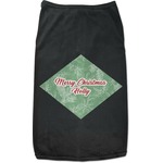 Christmas Holly Black Pet Shirt (Personalized)