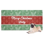 Christmas Holly Dog Towel (Personalized)