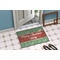 Christmas Holly Door Mat Lifestyle