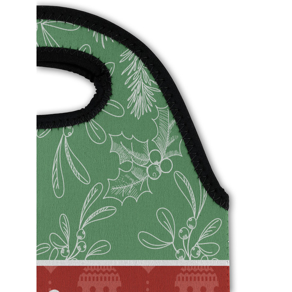 Christmas Holly Double Wine Tote - Detail 1 (new)