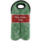 Christmas Holly Double Wine Tote - Front (new)