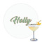 Christmas Holly Printed Drink Topper (Personalized)