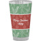 Christmas Holly Pint Glass - Full Color - Front View