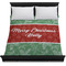 Christmas Holly Duvet Cover - Queen - On Bed - No Prop