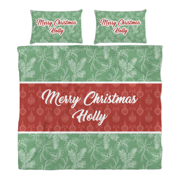 Christmas Holly Duvet Cover Set - King - Alt Approval