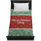 Christmas Holly Duvet Cover - Twin XL - On Bed - No Prop