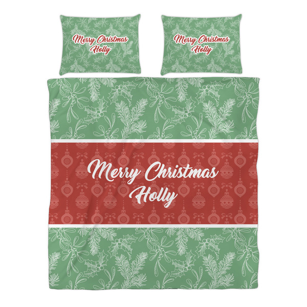 Christmas Holly Duvet cover Set - Queen - Alt Approval
