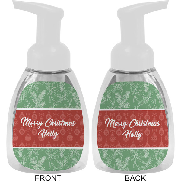 Christmas Holly Foam Soap Bottle Approval - White