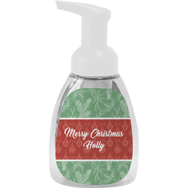 Custom Christmas Holly Foam Soap Bottle (Personalized)