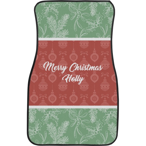 Christmas Holly Front Seat Car Mat