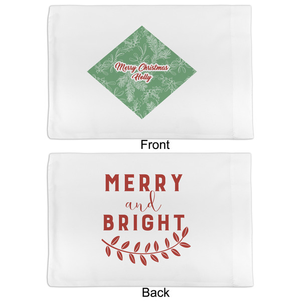 Christmas Holly Full Pillow Case - APPROVAL (partial print)