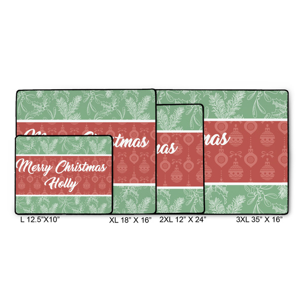 Christmas Holly Gaming Mats - SIZE CHART