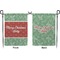 Christmas Holly Garden Flag - Double Sided Front and Back