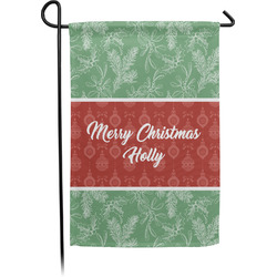 Christmas Holly Garden Flag (Personalized)