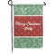 Christmas Holly Small Garden Flag - Double Sided w/ Name or Text