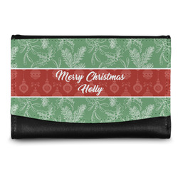 Christmas Holly Genuine Leather Women's Wallet - Small (Personalized)
