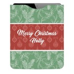Christmas Holly Genuine Leather iPad Sleeve (Personalized)