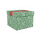 Christmas Holly Gift Boxes with Lid - Canvas Wrapped - Small - Front/Main