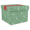 Christmas Holly Gift Boxes with Lid - Canvas Wrapped - X-Large - Front/Main