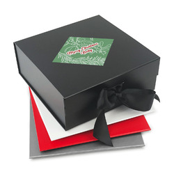 Christmas Holly Gift Box with Magnetic Lid (Personalized)