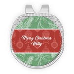 Christmas Holly Golf Ball Marker - Hat Clip - Silver