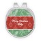 Christmas Holly Golf Ball Marker - Hat Clip - Silver