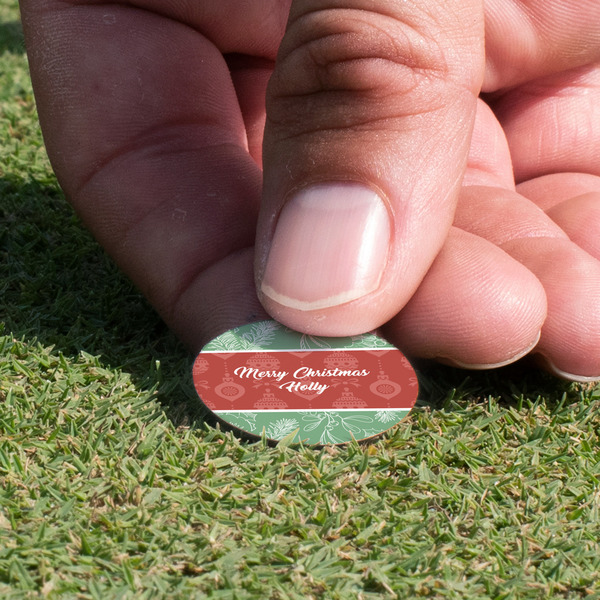 Christmas Holly Golf Ball Marker - Hand