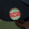Christmas Holly Golf Ball Marker Hat Clip - Gold - On Hat