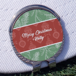 Christmas Holly Golf Ball Marker - Hat Clip