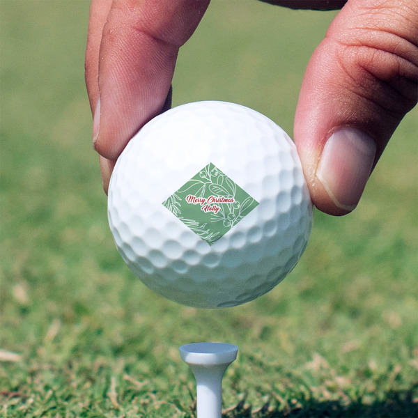 Christmas Holly Golf Ball - Non-Branded - Hand