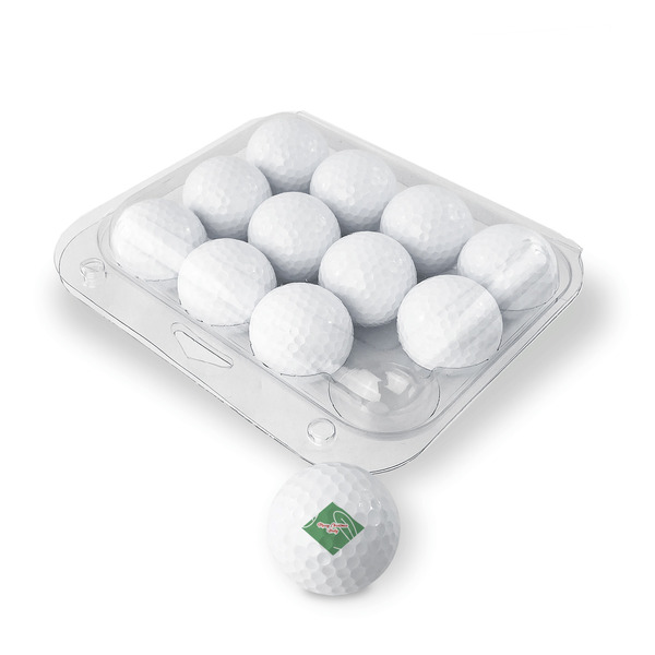 Christmas Holly Golf Balls - Generic - Set of 12 - PACKAGING