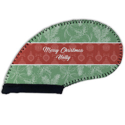 Christmas Holly Golf Club Iron Cover - Single (Personalized)