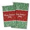 Christmas Holly Golf Towel - Poly-Cotton Blend w/ Name or Text