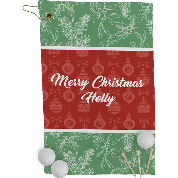Christmas Holly Golf Towel (Personalized)