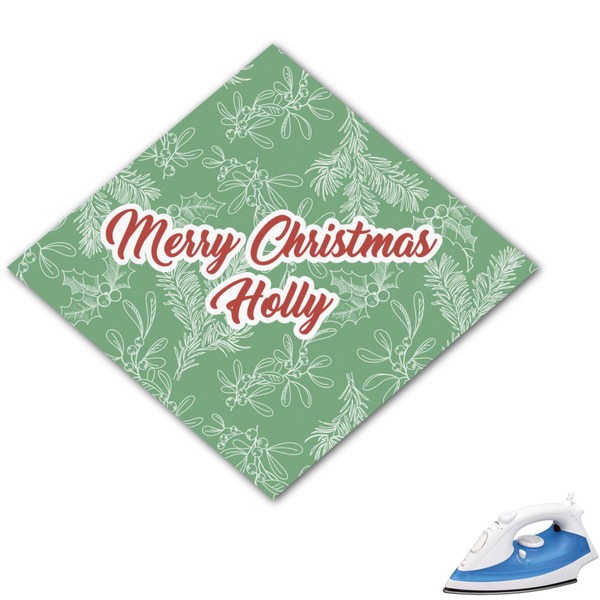 Custom Christmas Holly Graphic Iron On Transfer (Personalized)