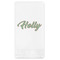 Christmas Holly Guest Napkins - Full Color - Embossed Edge (Personalized)