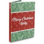 Christmas Holly Hardbound Journal - 7.25" x 10" (Personalized)