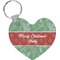 Christmas Holly Heart Keychain (Personalized)