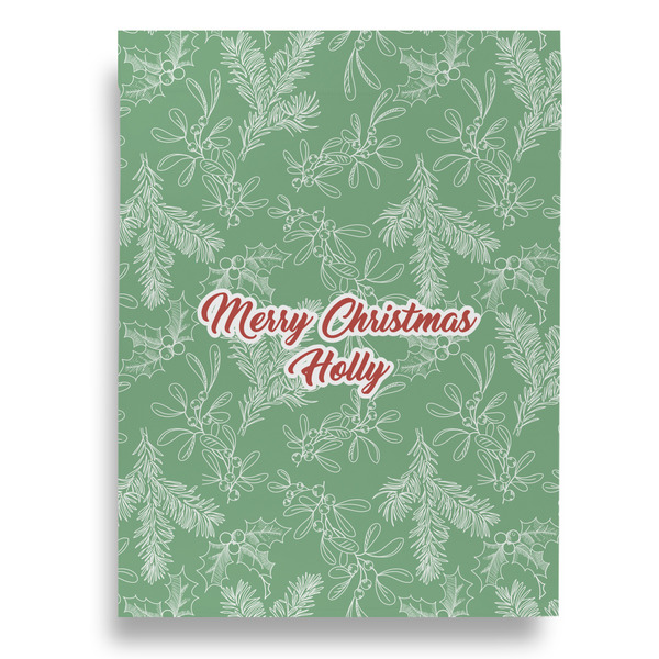 Christmas Holly House Flags - Double Sided - BACK